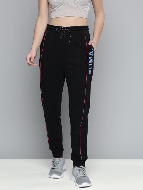 

Puma Women Black Brand Logo Printed Chase Joggers
