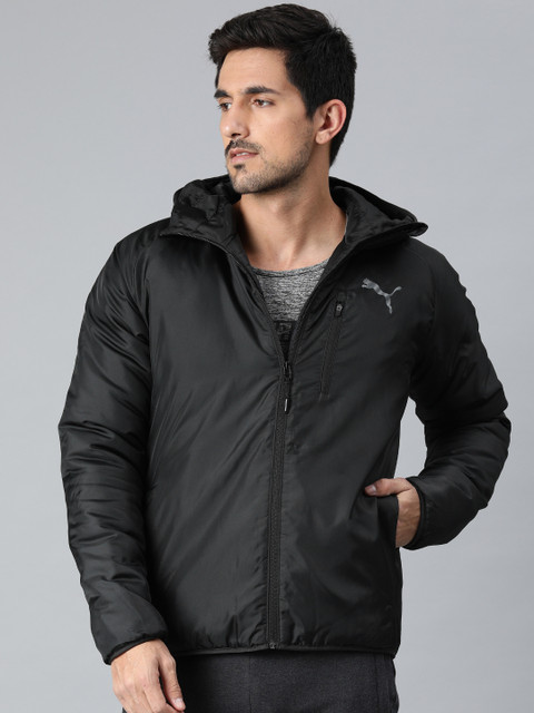

Puma Men Black Solid Padded Jacket