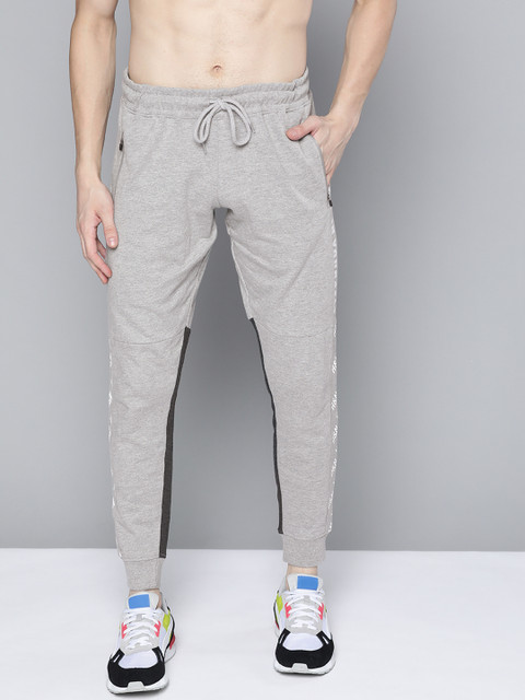 

HERE&NOW Men Grey Solid Joggers