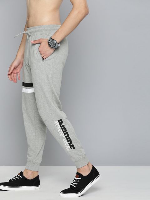 

Slumber Jill Men Grey Melange Printed Joggers