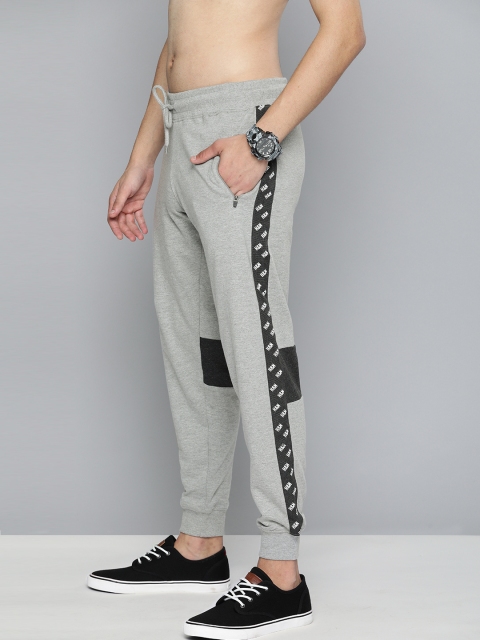 

Slumber Jill Men Grey Melange Printed Joggers