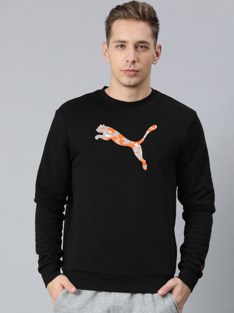 

Puma Men Black Printed Graphic Crew VIII Sweatshirt