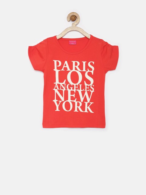 

Tiny Girl Red Printed T-shirt