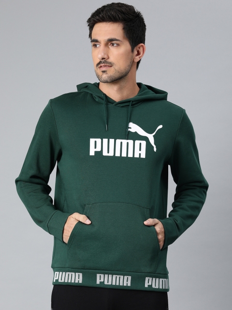 

Puma Men Green Printed Amplified Hoody FL Sweatshirt