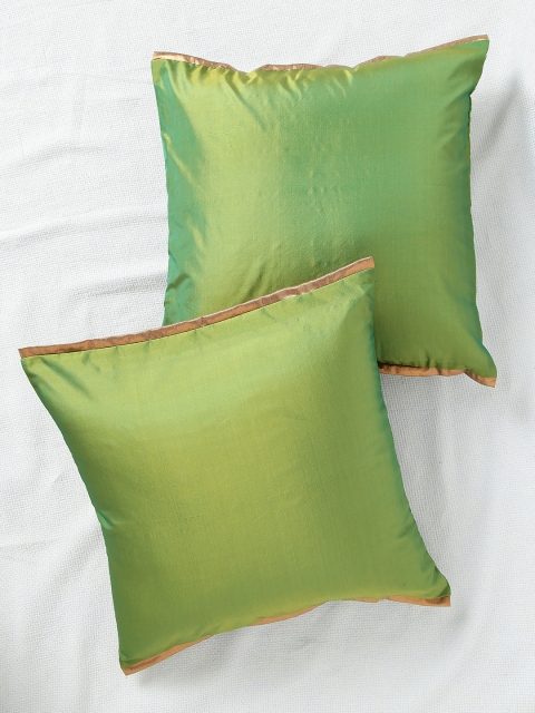 

ANS Dual-Toned Green Set of 2 16'' x 16'' Square Cushion Covers