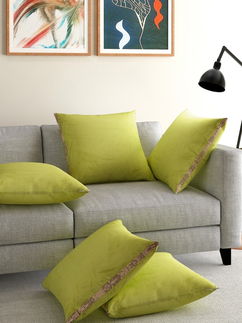 

ANS Green Set of 5 16'' x 16'' Square Cushion Covers