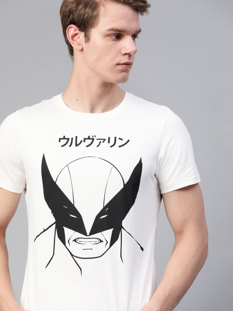 

Kook N Keech Marvel Men White Pure Cotton Wolverine Print T-shirt