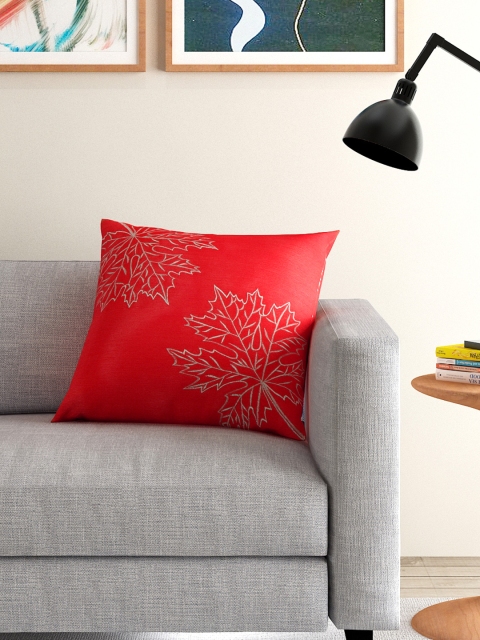 

ANS Red Single Embroidered 16" x 16" Square Cushion Cover