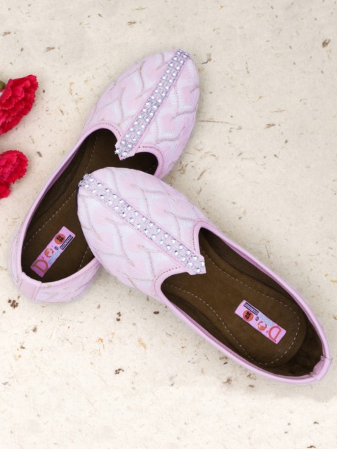 

DChica Girls Pink Embellished Mojaris