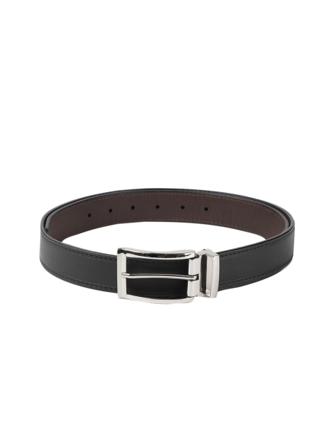 

Hidesign Men Black & Brown Solid Reversible Leather Belt