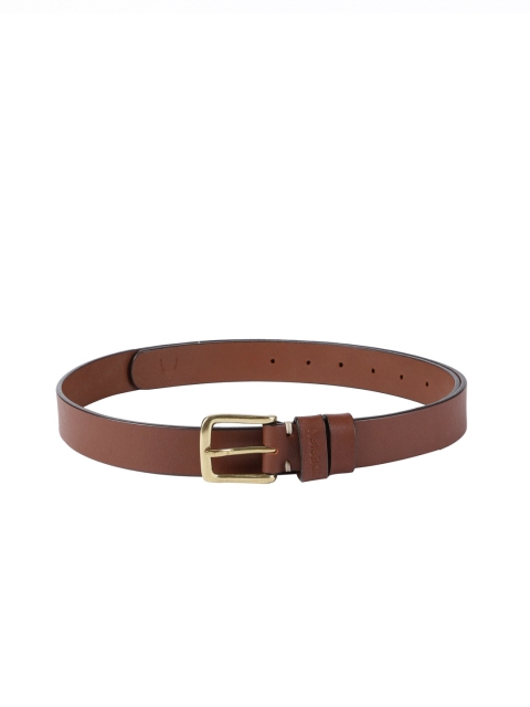 

Hidesign Men Tan Brown Solid Leather Belt