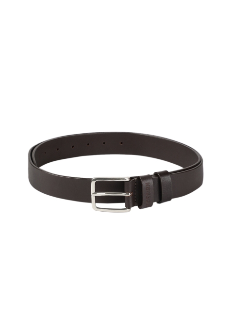 

Hidesign Men Brown Solid Leather Belt