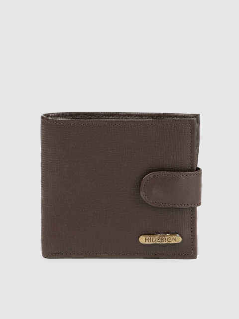 

Hidesign Men Brown Solid Leather Two Fold Wallet