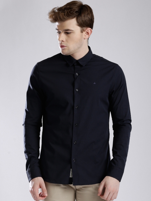 

Calvin Klein Jeans Navy Slim Casual Shirt, Navy blue