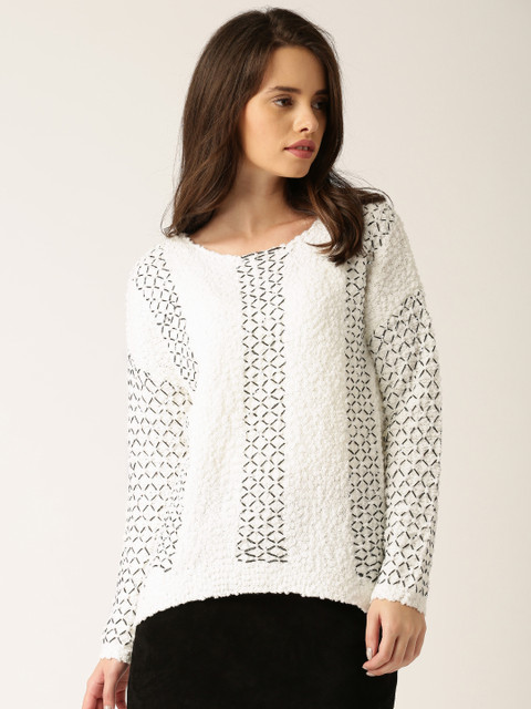 

DressBerry White & Black Sweater