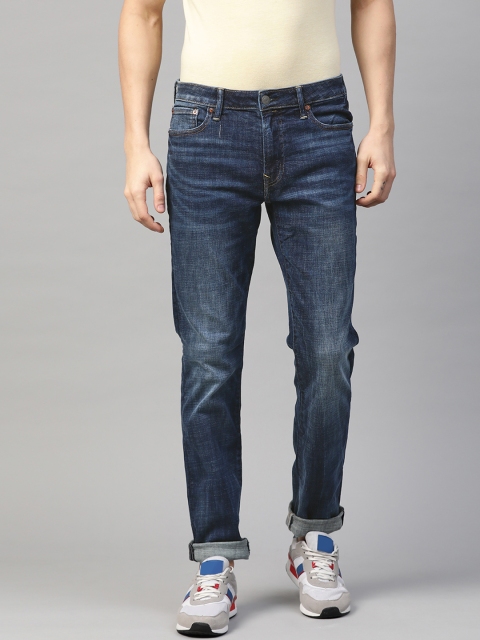 

AMERICAN EAGLE OUTFITTERS Men Blue Slim Fit Mid-Rise Clean Look Stretchable Jeans