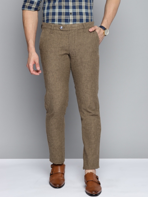 

Indian Terrain Men Olive Green Slim Fit Chinos Trousers