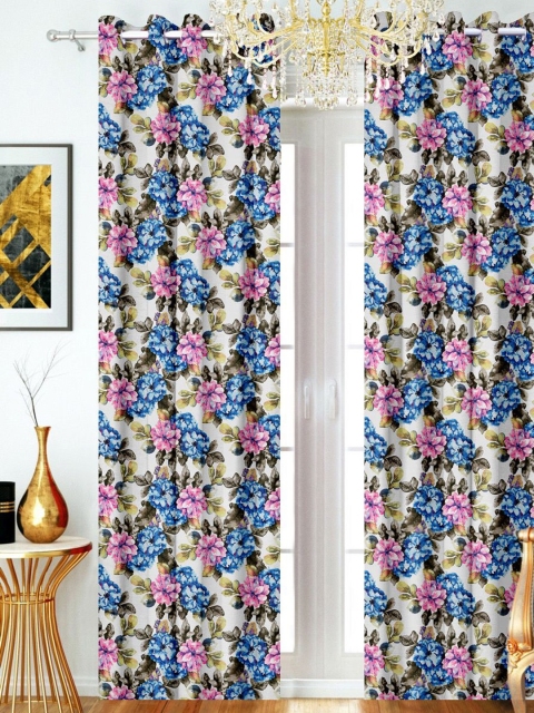 

SHIVANAA HOMES Multicoloured Single Curtain Curtain, Multi