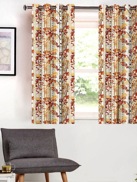 

SHIVANAA HOMES Multicoloured Floral Print Single Curtain, Multi