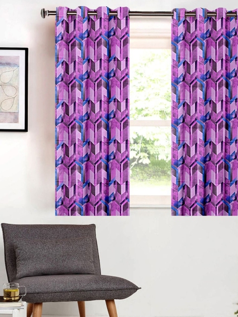 

SHIVANAA HOMES Purple Single Curtain Curtain