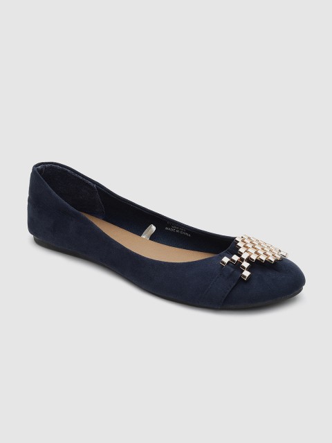 

Ginger by Lifestyle Women Navy Blue Embellished Ballerinas