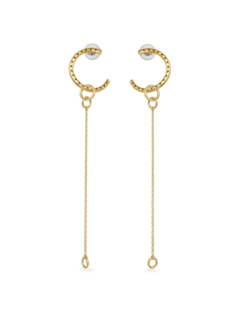 

Mia by Tanishq 14k Gold-Plated String of Fate Hoop Earrings