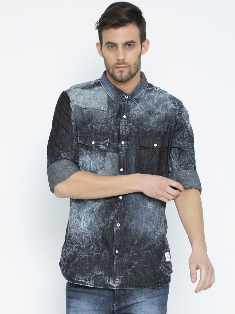 

United Colors of Benetton Blue Washed Denim Shirt