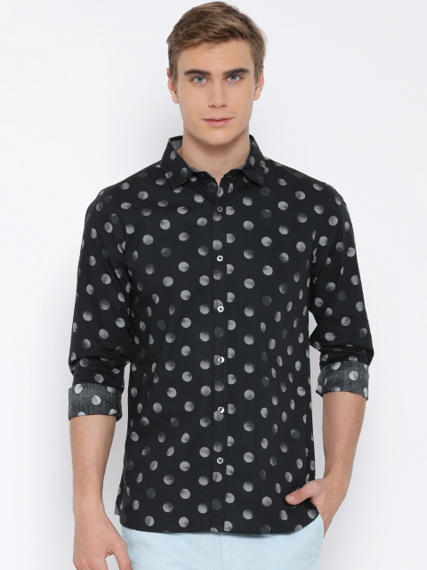 

United Colors of Benetton Black Printed Casual Shirt