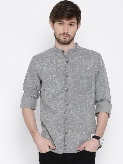 

United Colors of Benetton Grey Printed Casual Shirt
