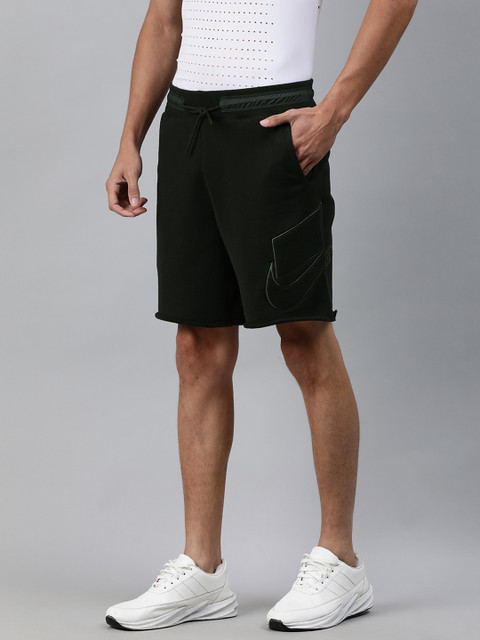 

Nike Men Black Solid Regular Fit Sports Shorts