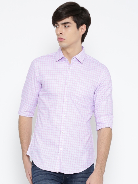 

United Colors of Benetton Light Blue Checked Casual Shirt