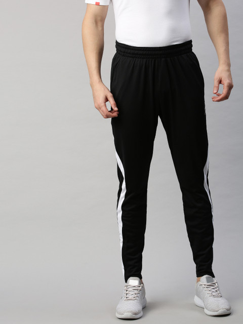 

Nike Men's Black Solid M J AIR DRY KNIT PANT Track Pants with Side Stripes