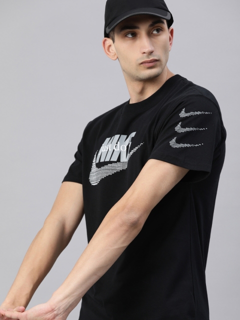 

Nike Men Black Printed DIY FUTURA Round Neck T-shirt