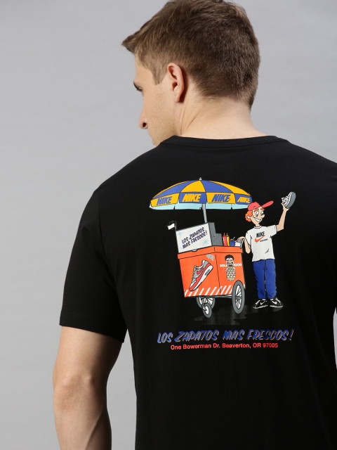 

Nike Men Black Printed AS NSW SS FOOD CART Round Neck T-shirt