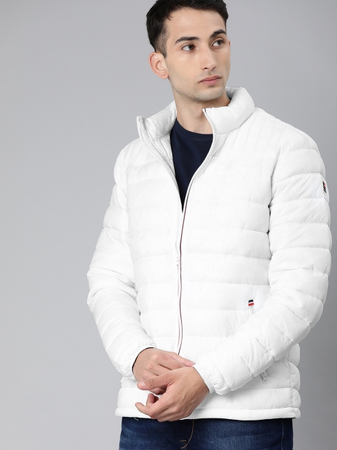 

U.S. Polo Assn. Men White Lightweight Solid Padded Jacket