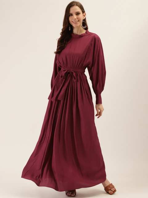 

Ritu Kumar Women Burgundy Solid Anarkali Kurta