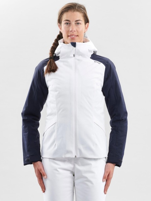 

WEDZE By Decathlon Women White Solid Water Resistant Ski 500 Bomber