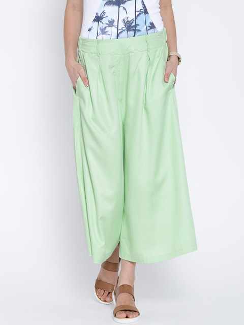 

United Colors of Benetton Green Palazzo Trousers