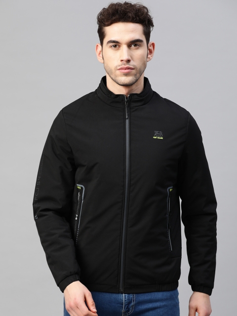 

Fort Collins Men Black Solid Lightweight Tailored Jacket