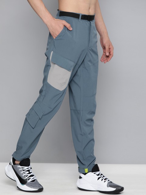 

HRX By Hrithik Roshan Men Real Teal Rapid-Dry Anti-Static Outdoor Trousers