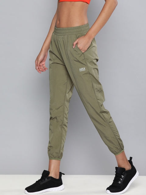 

HRX By Hrithik Roshan Women Deep Teal Solid Regular Fit Rapid-Dry Antimicrobial Running Joggers
