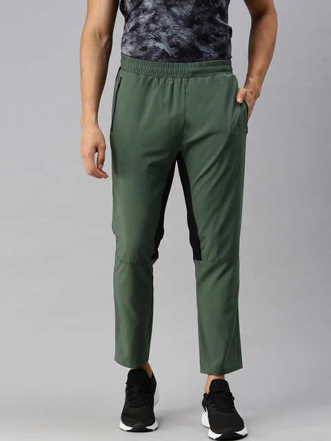 

HRX by Hrithik Roshan Men Green Solid Track Pants