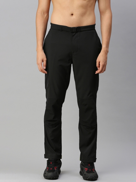 

HRX By Hrithik Roshan Men Black Regular Mid-Rise Rapid-Dry Anti-Static Outdoor Trousers