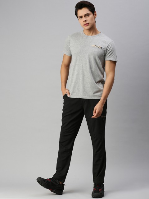 

HRX By Hrithik Roshan Men Black Regular Mid-Rise Rapid-Dry Anti-Static Outdoor Trousers