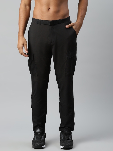 

HRX By Hrithik Roshan Men Black Rapid-Dry Anti-Static Outdoor Trousers