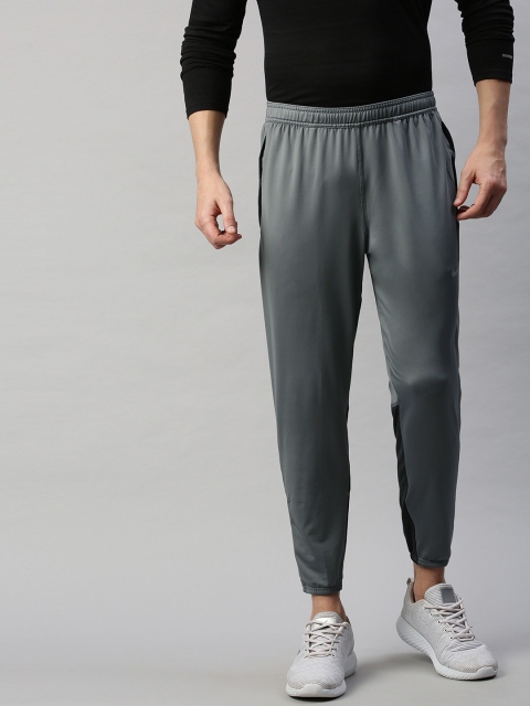 

Nike Men's Grey and Black Colourblocked NK ESSENTIAL KNIT Track Pants