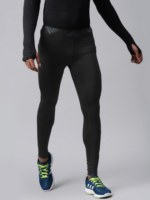 

ADIDAS Men Black Solid Alphaskin 2.0 Sport BOS Long Tights