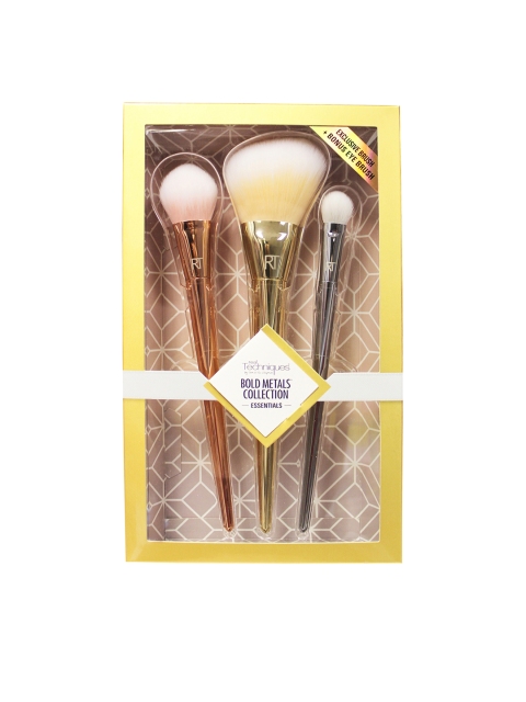 

Real Techniques Set of 3 Bold Metals Collection Brushes, Copper