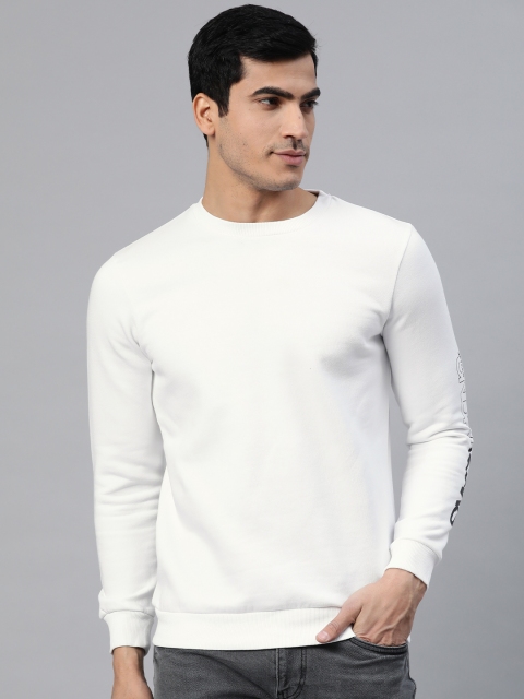 

SPYKAR Men White Solid Sweatshirt