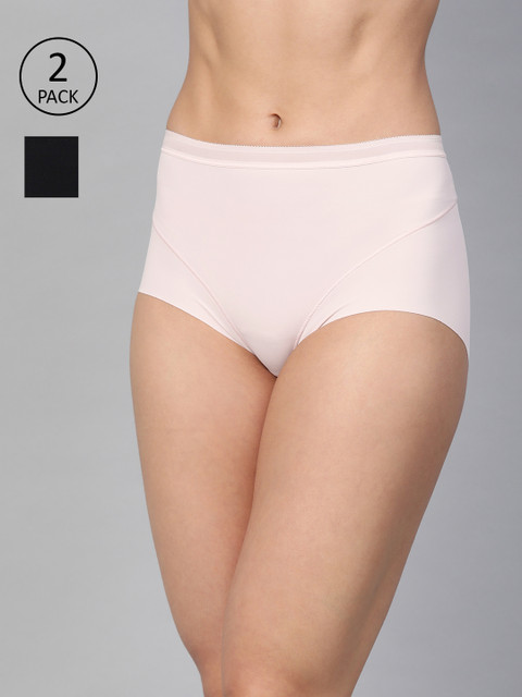 

Marks & Spencer Women Pack of 2 Solid Hipster Briefs T326888, Pink